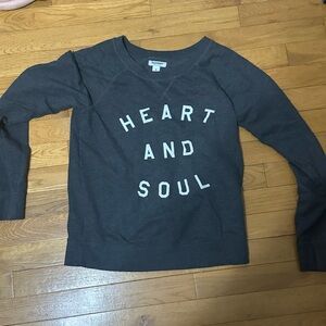 Heart and Soul Women's Gray Sweater
